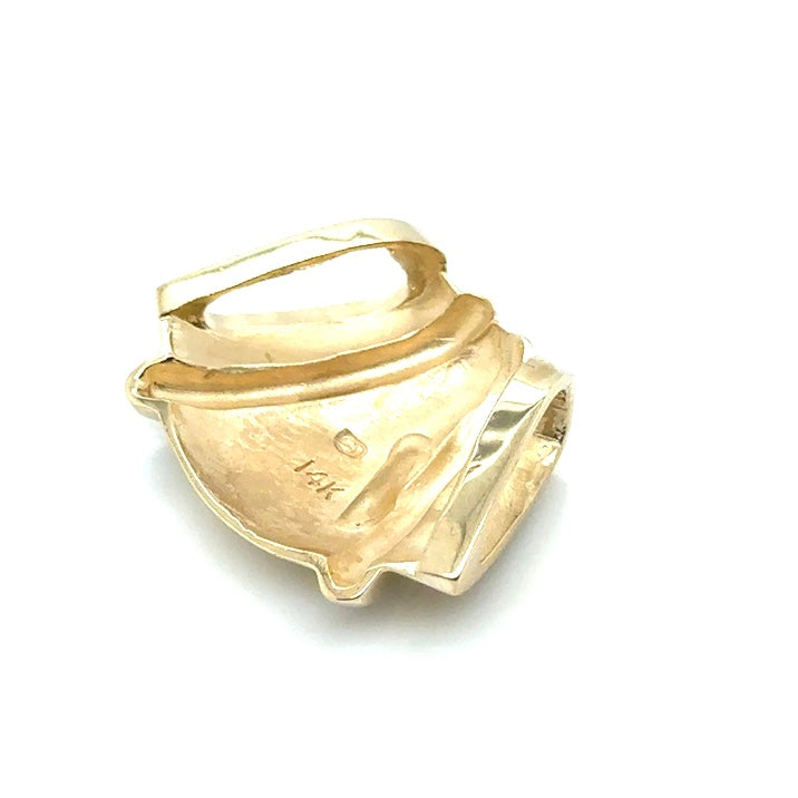 14k Yellow and White Gold Pendant