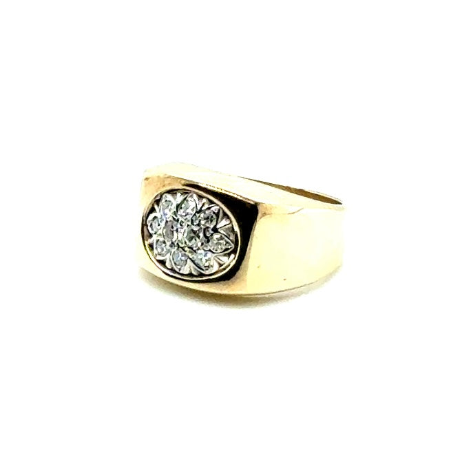 10k Yellow Gold 0.25 CT TW Diamonds Ring