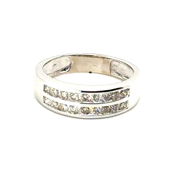 14k White Gold 0.90 CT TW Diamonds Men’s Ring