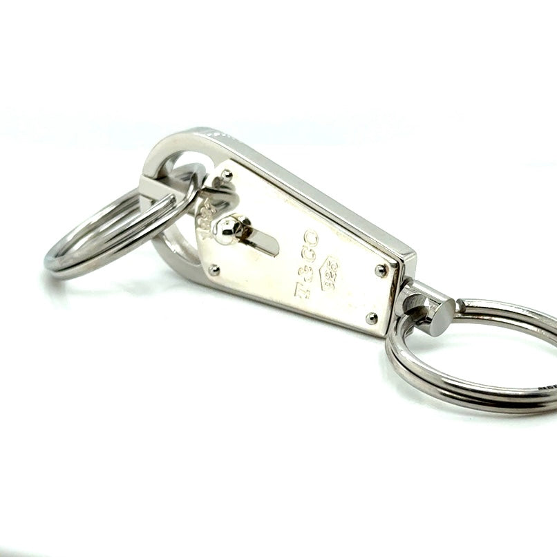 Tiffany & Co. Sterling Silver and Stainless Steel Valet Key Ring