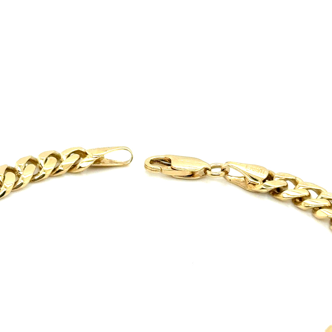 14k Yellow Gold Solid Gold Bracelet