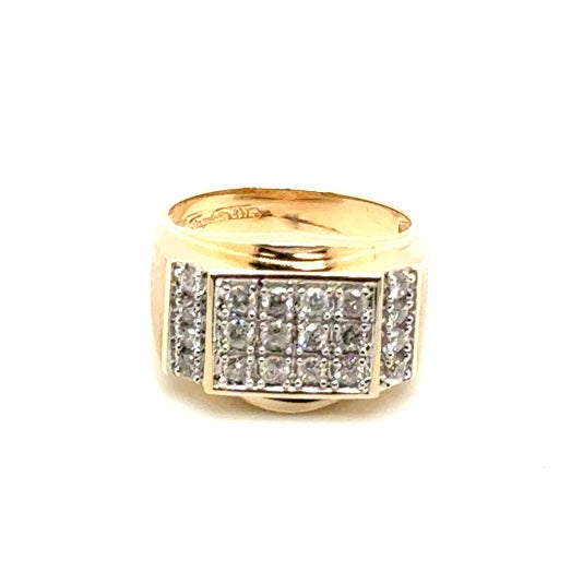 10k Yellow Gold 1 CT TW Diamonds Men’s Ring