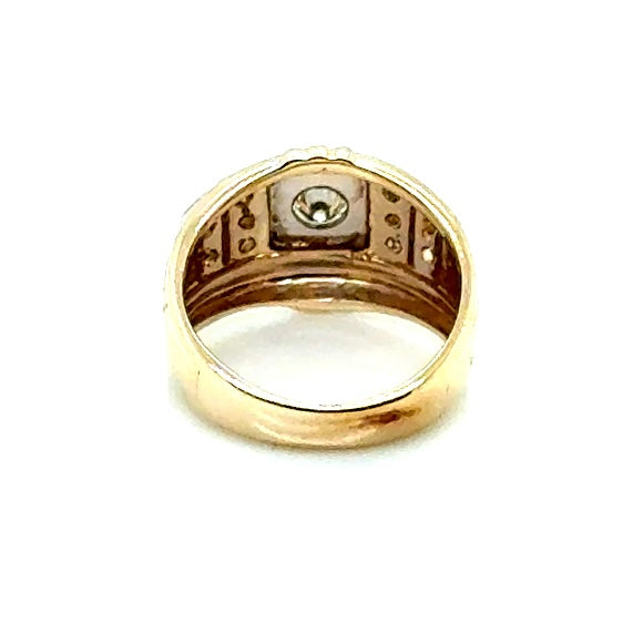 14k Yellow Gold 0.40 CT TW Diamonds Ring