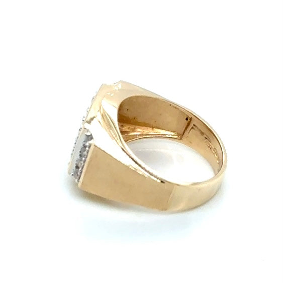 10k Yellow Gold 1 CT TW Diamonds Men’s Ring