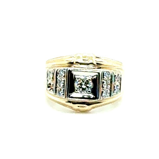 14k Yellow Gold 0.40 CT TW Diamonds Ring
