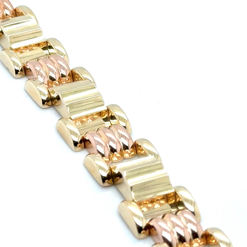 14k Yellow and Rose Gold Bracelet