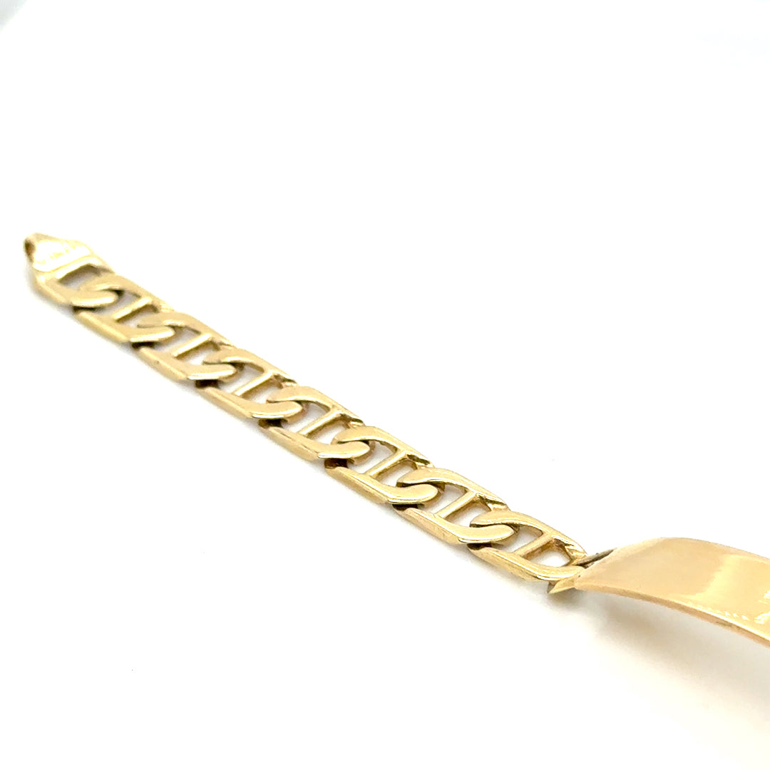 New 14k Yellow Gold Men’s Cuban Curb Bracelet