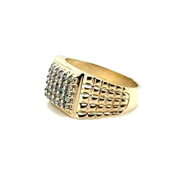 14k Yellow Gold 0.6 CT TW Diamonds Men’s Ring