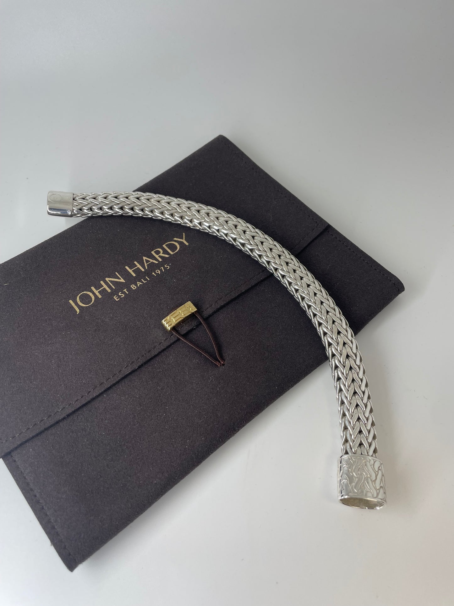 JOHN HARDY Fabulous Men’s 925 Sterling Silver Triple Woven Bracelet