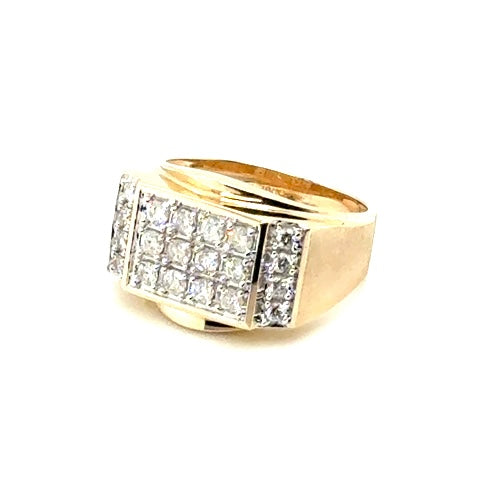 10k Yellow Gold 1 CT TW Diamonds Men’s Ring