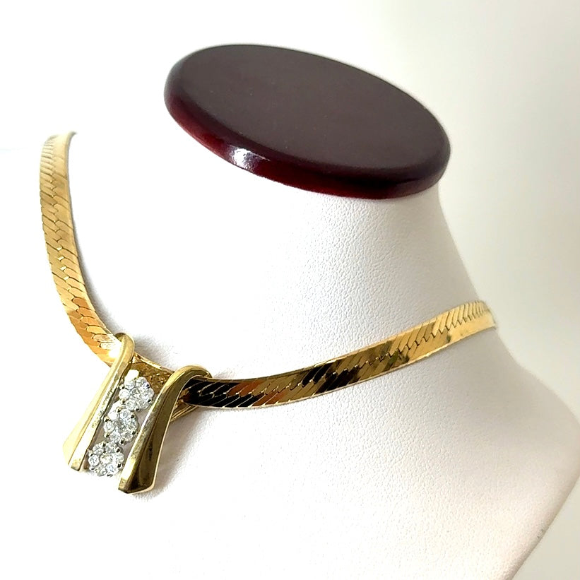 10k Yellow Gold 0.30 CT TW Diamond Pendant