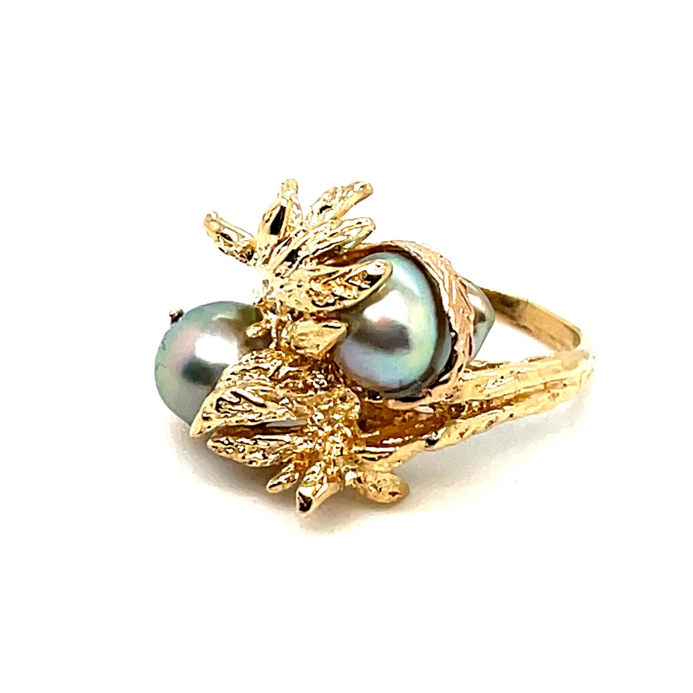 14k Yellow Gold Pearl Ring