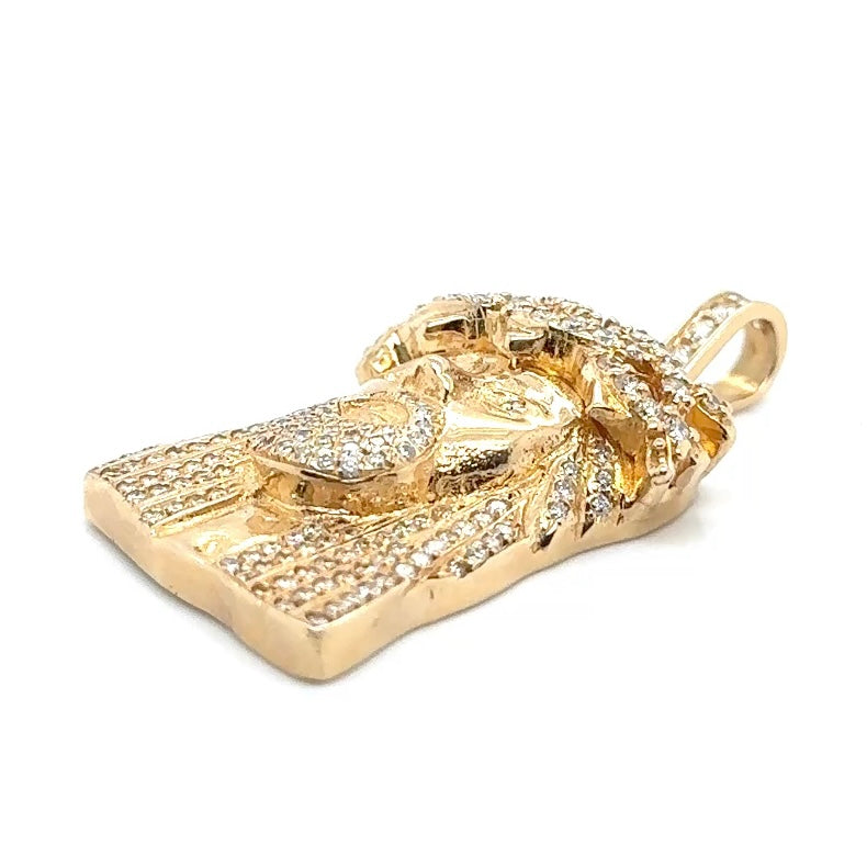 14k Yellow Gold 2.55 CT TW Diamonds Pendant