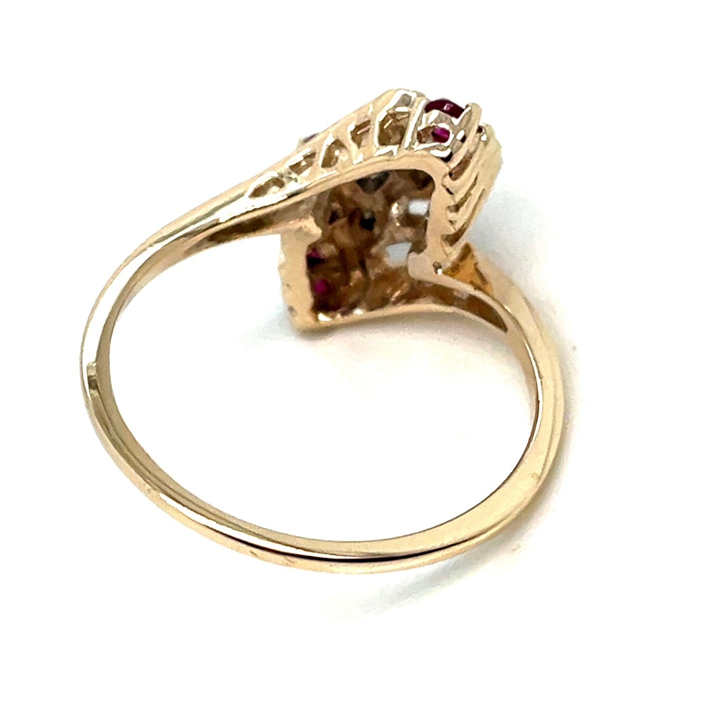 10k Yellow Gold Turmalin Diamond Ring