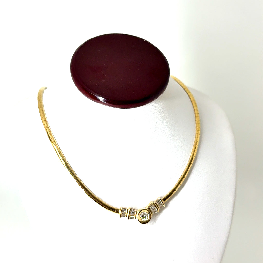 14k Yellow Gold 0.75 CT TW Diamond Necklace