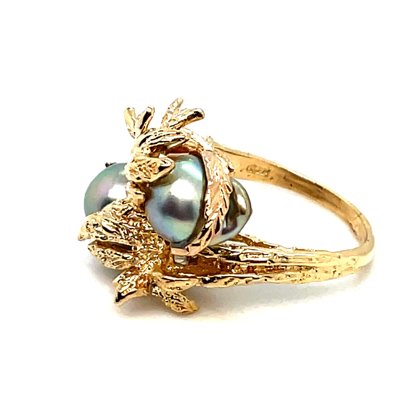 14k Yellow Gold Pearl Ring