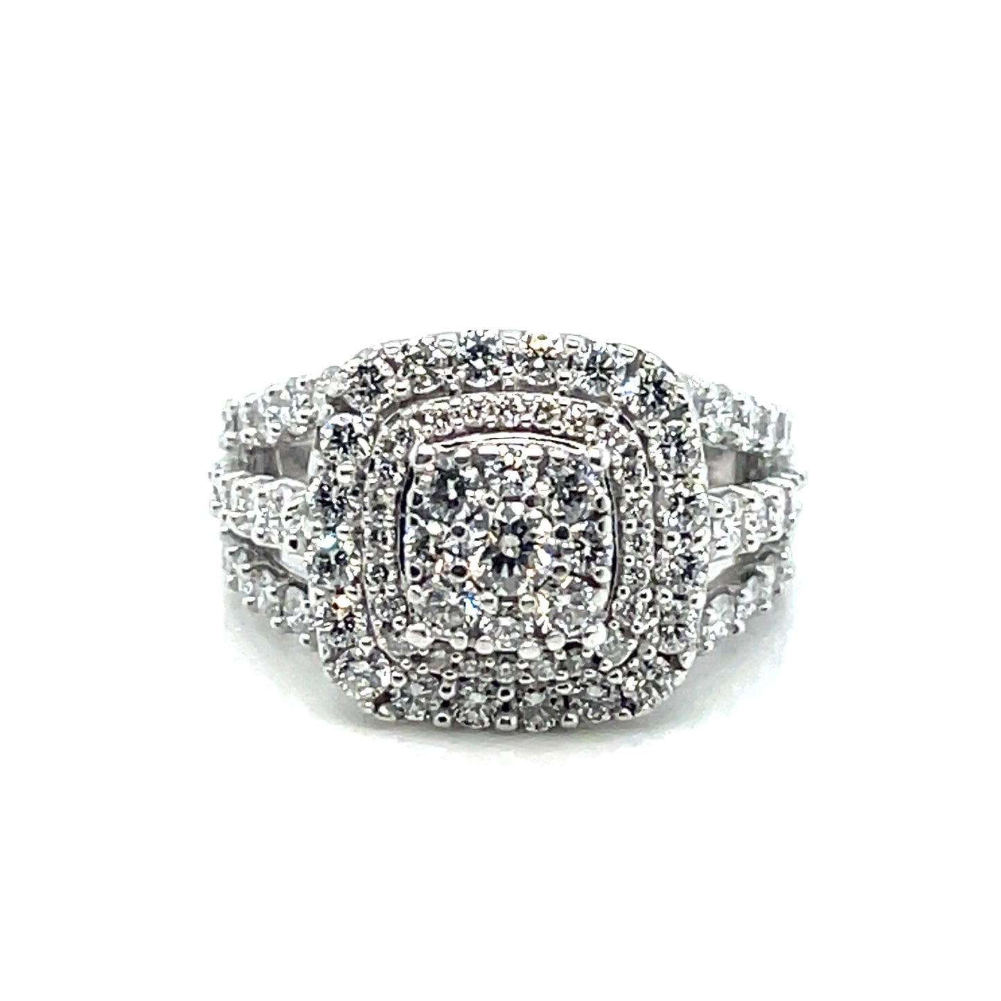 14k White Gold Engagement Diamond 2.25 CT TW Ring