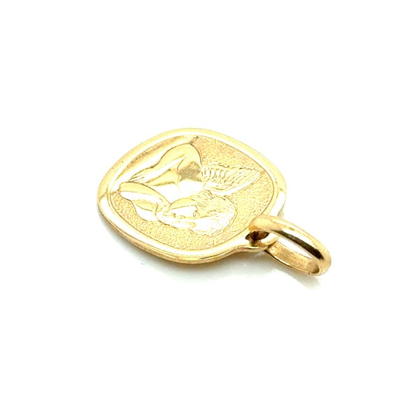 14k Yellow Gold Angel Pendant