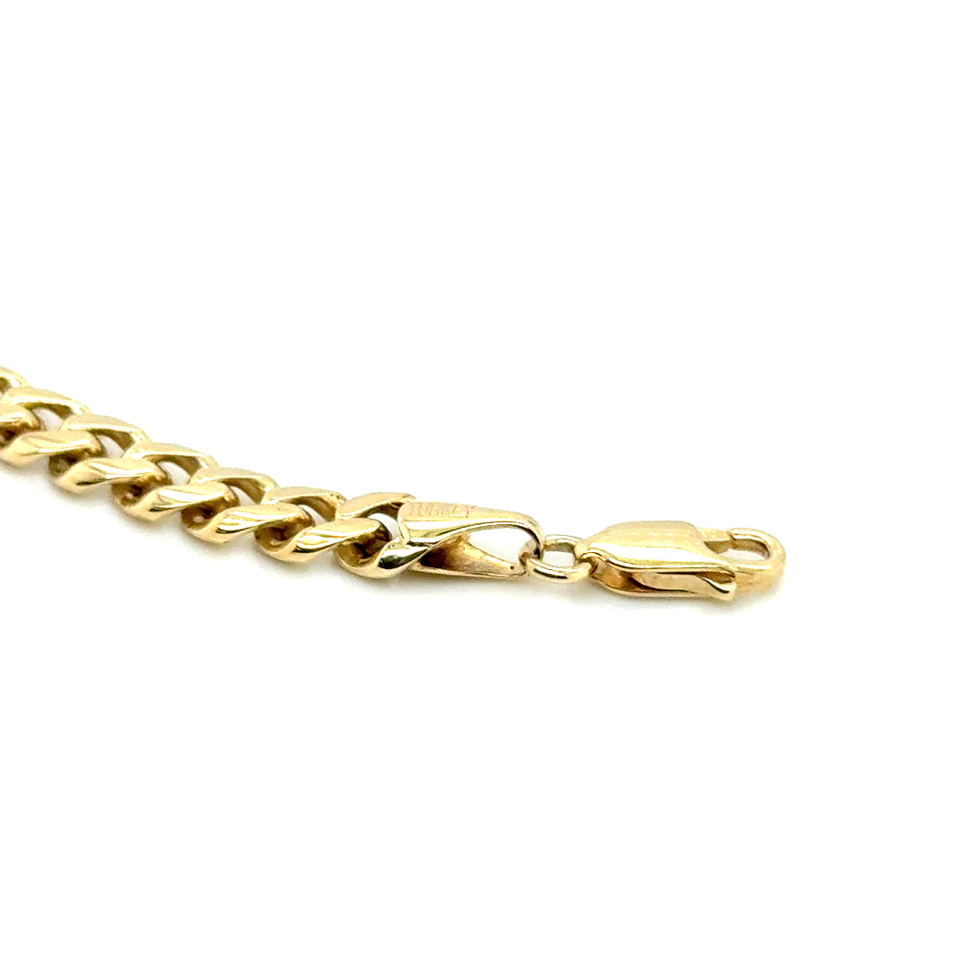 14k Yellow Gold Solid Gold Bracelet
