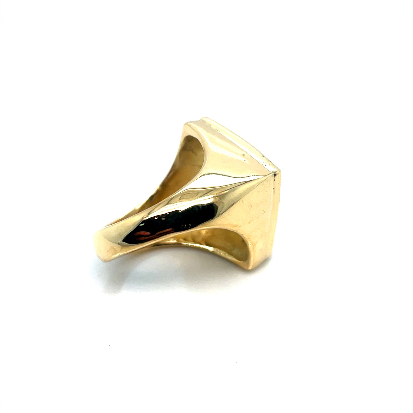 18k Yellow Gold Round and Baguettes 3 CT TW Diamonds Ring