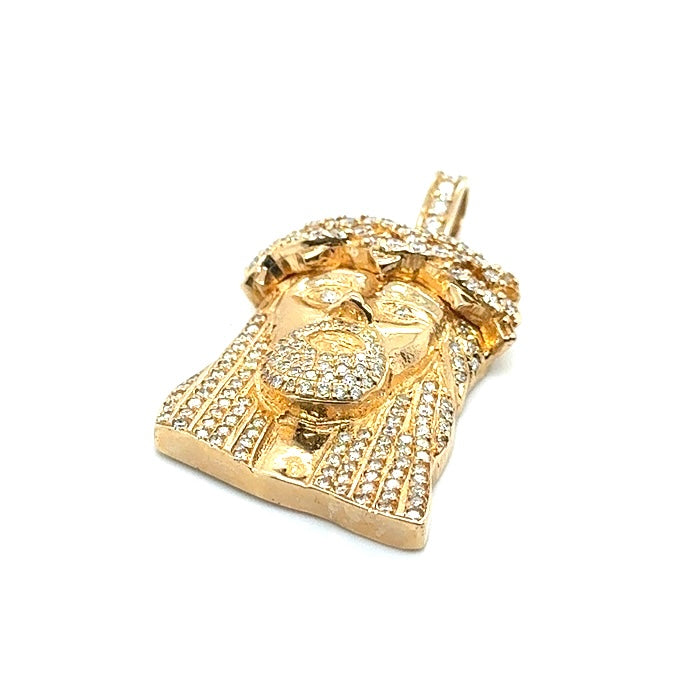 14k Yellow Gold 2.55 CT TW Diamonds Pendant