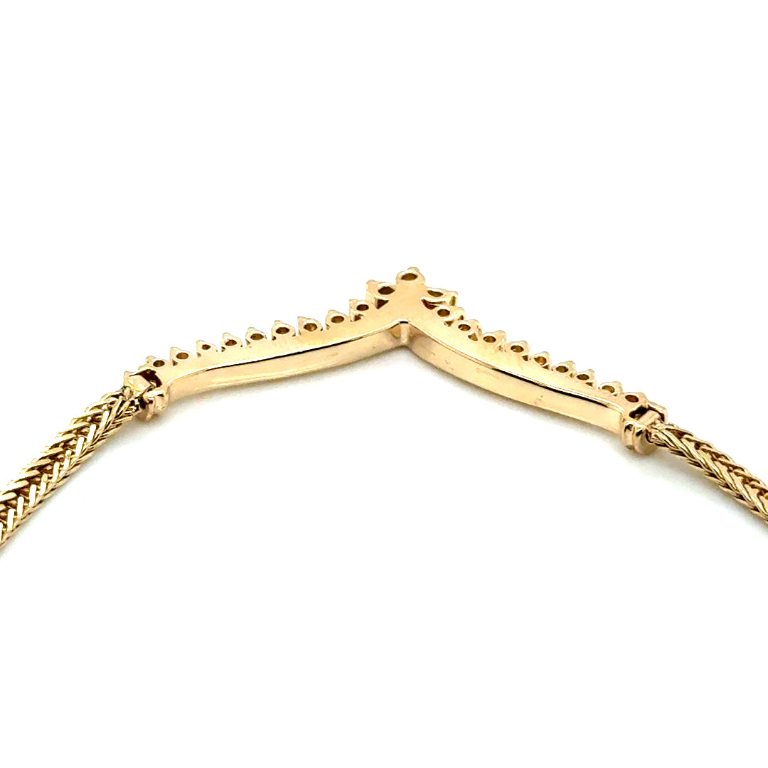 14k Yellow Gold 0.50 CT TW Diamond Necklace