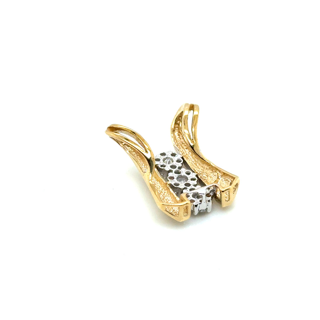 10k Yellow Gold 0.30 CT TW Diamond Pendant