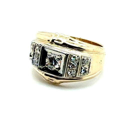 14k Yellow Gold 0.40 CT TW Diamonds Ring