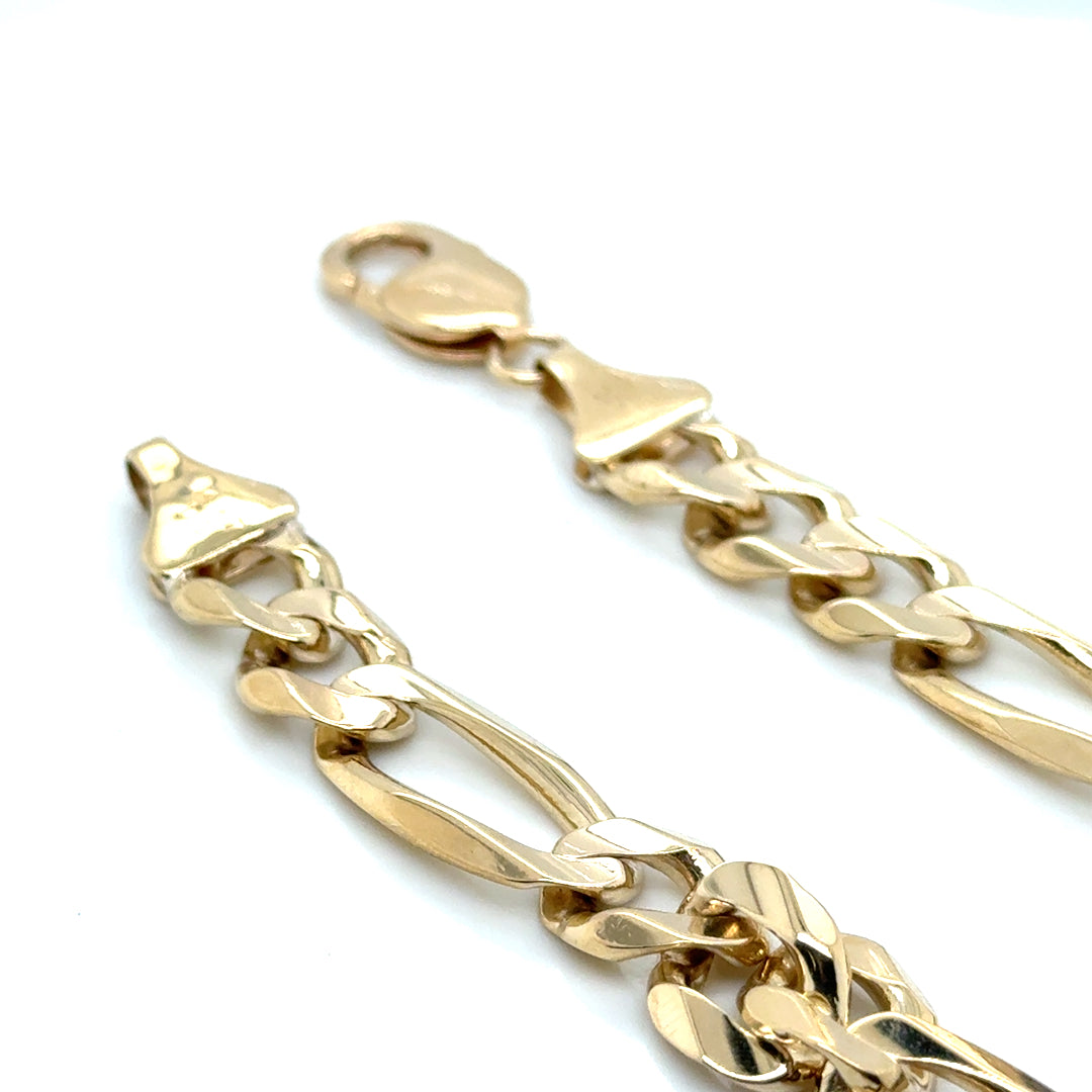 New 14k Yellow Gold Italy Solid Men’s Bracelet