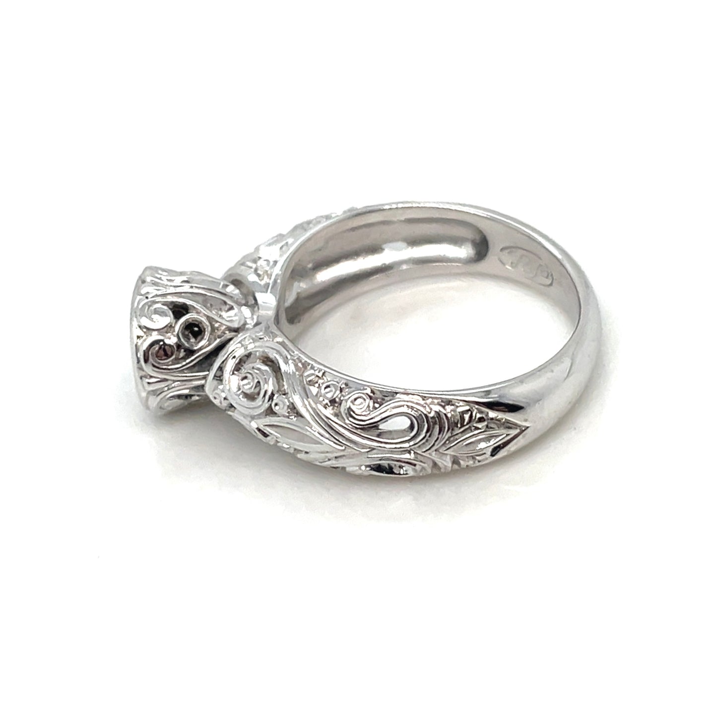 14k White Gold Engagement 0.75 CT TW Diamonds Ring