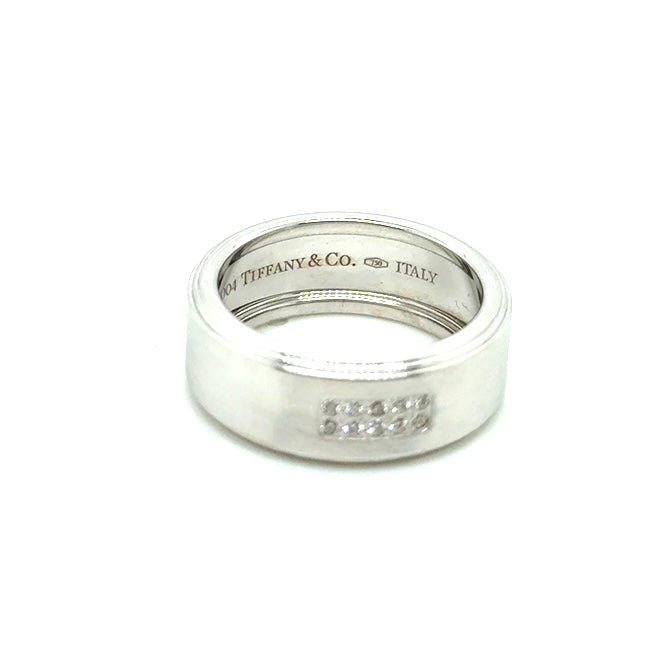18k White Gold Tiffany & Co. Diamonds Men’s Ring