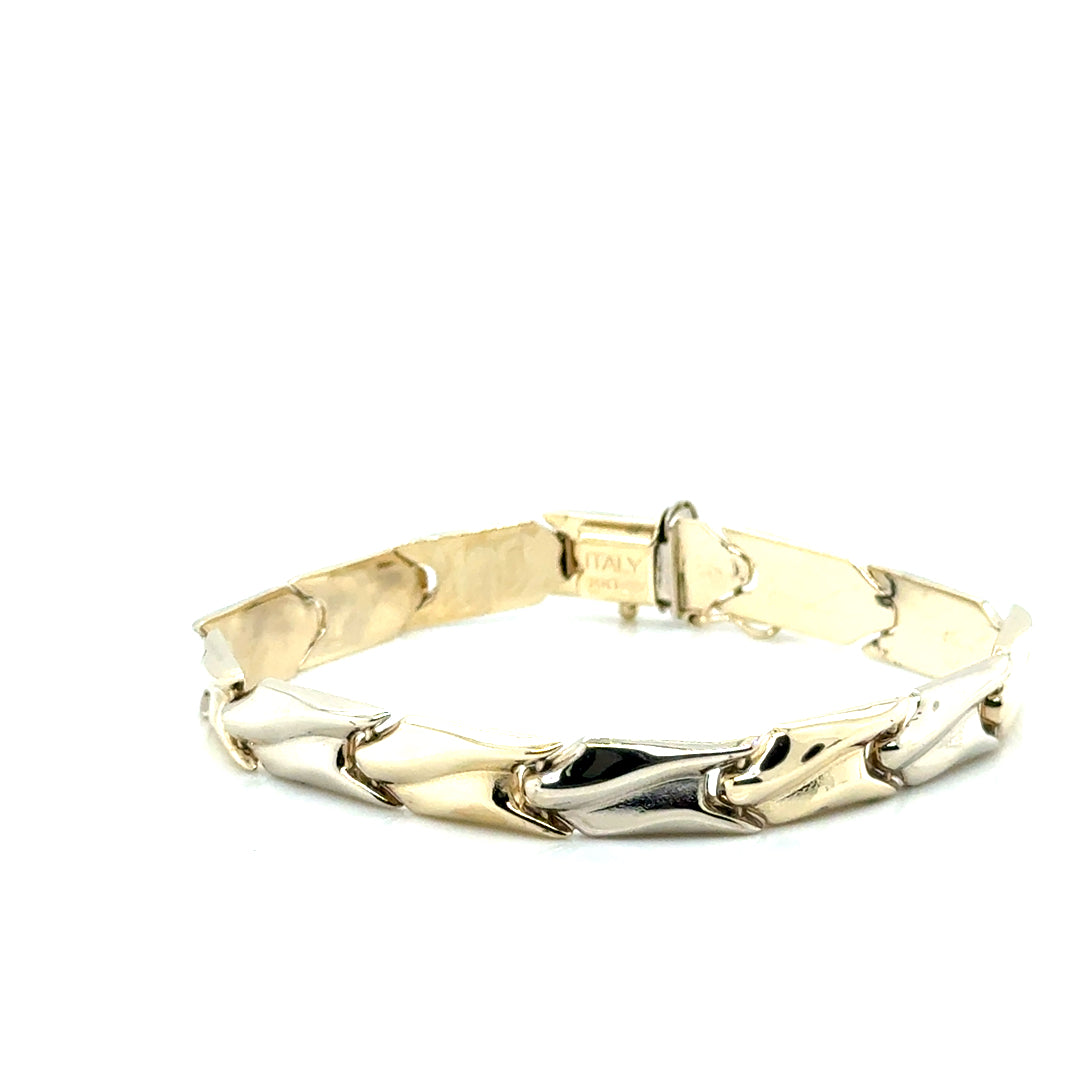 14k White & Yellow Gold Women’s Bracelet