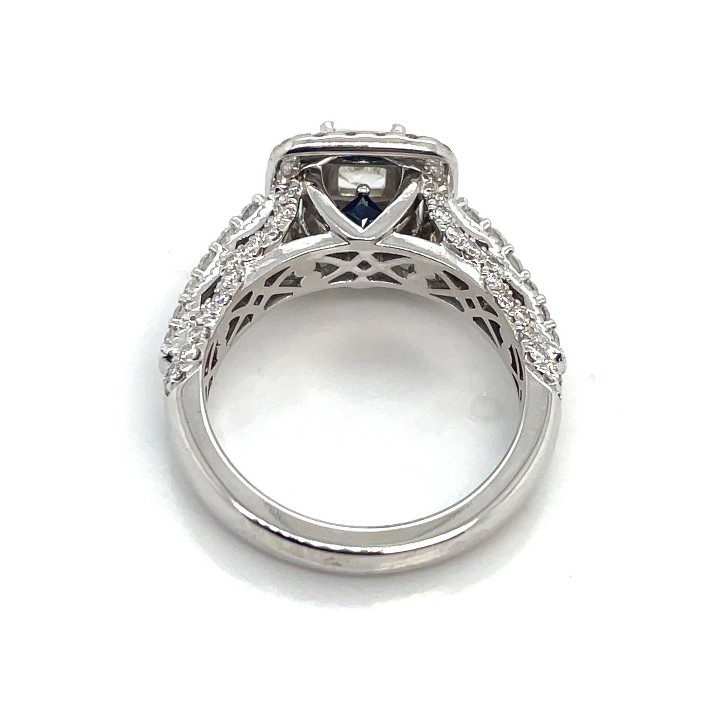 14k White Gold Vera Wang Love Engagement 1.32 CT TW Diamonds Ring