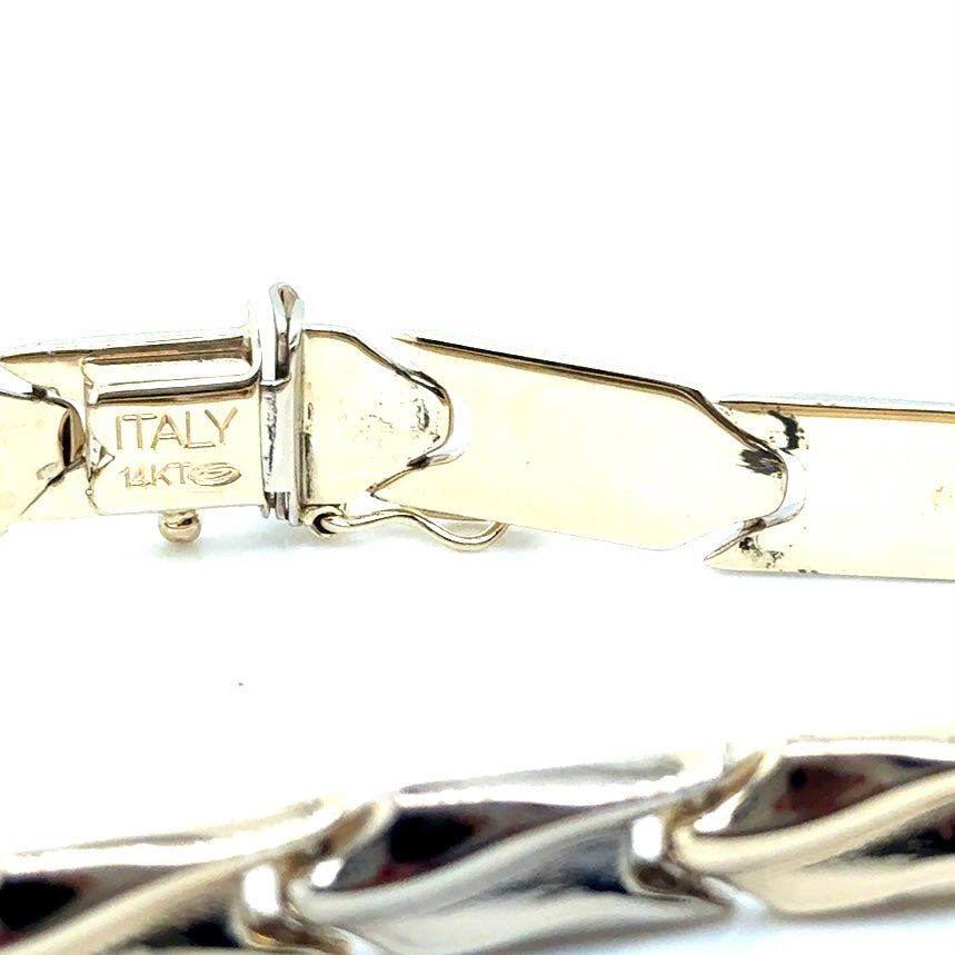 14k White & Yellow Gold Women’s Bracelet