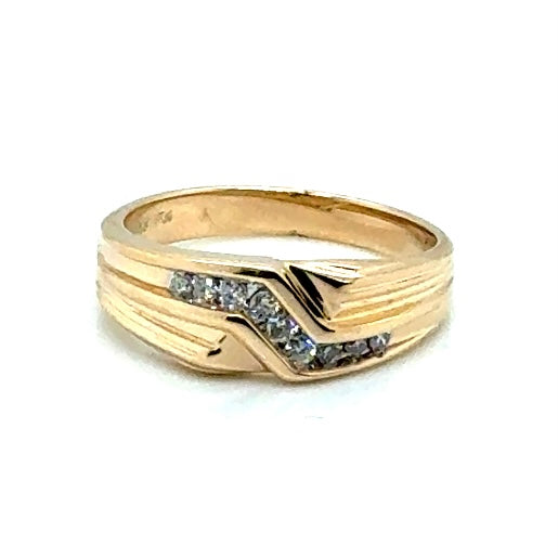 14k Yellow Gold 0.30 CT TW Diamonds Ring