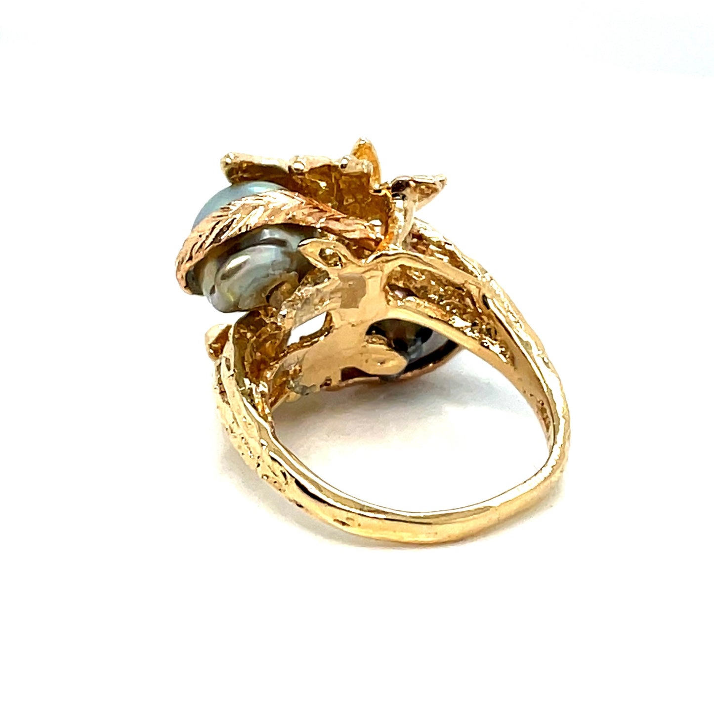 14k Yellow Gold Pearl Ring