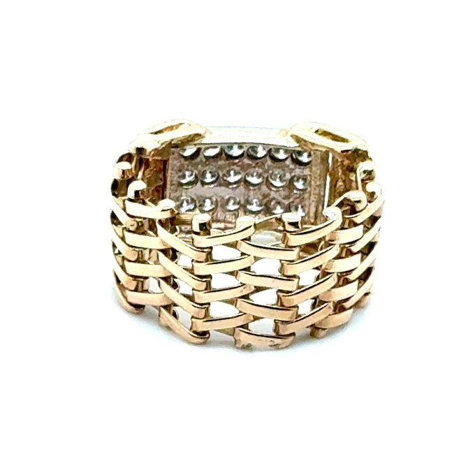 14k Yellow Gold 1.08 CT TW Diamonds Men’s Ring