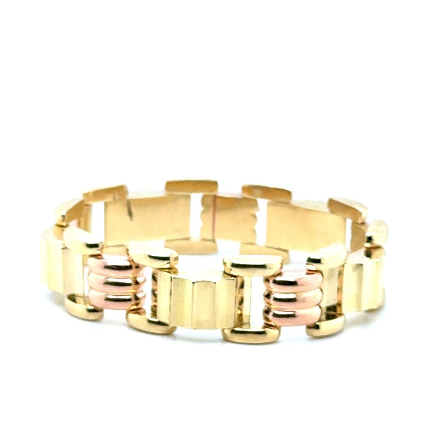 14k Yellow and Rose Gold Bracelet