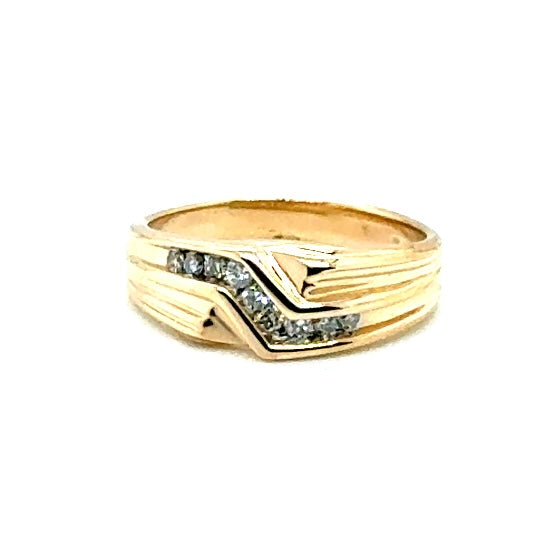 14k Yellow Gold 0.30 CT TW Diamonds Ring