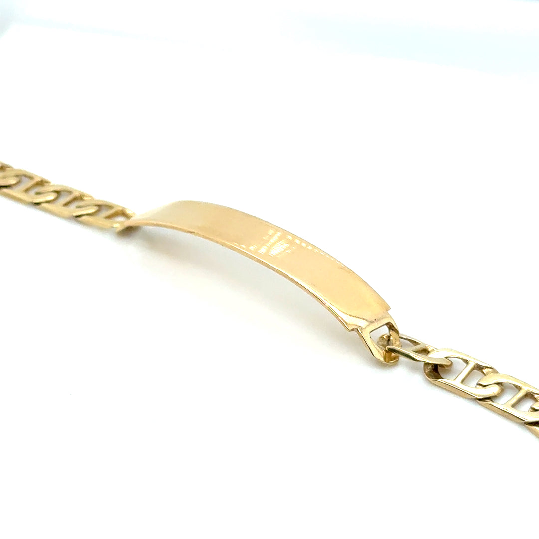 New 14k Yellow Gold Men’s Cuban Curb Bracelet