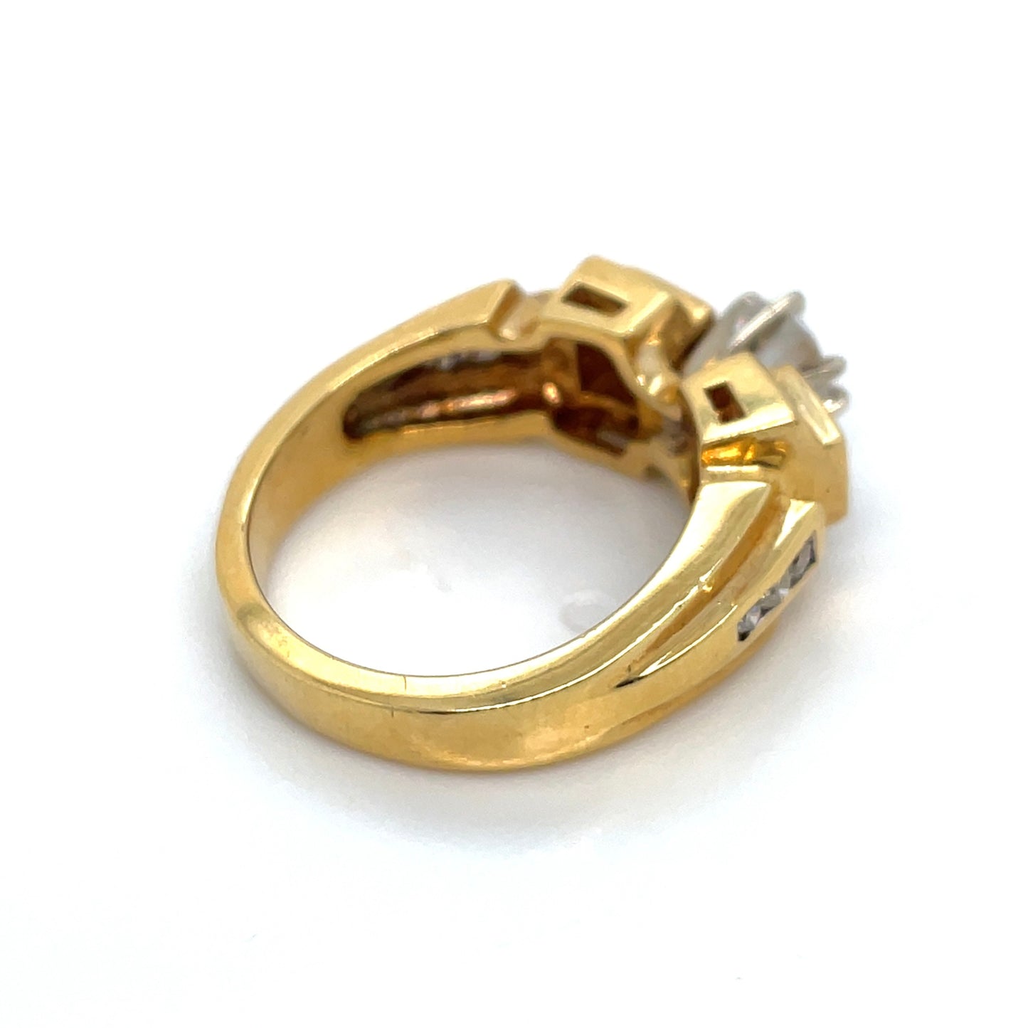 18k Yellow Gold Engagement Diamond 1.55 CT Ring