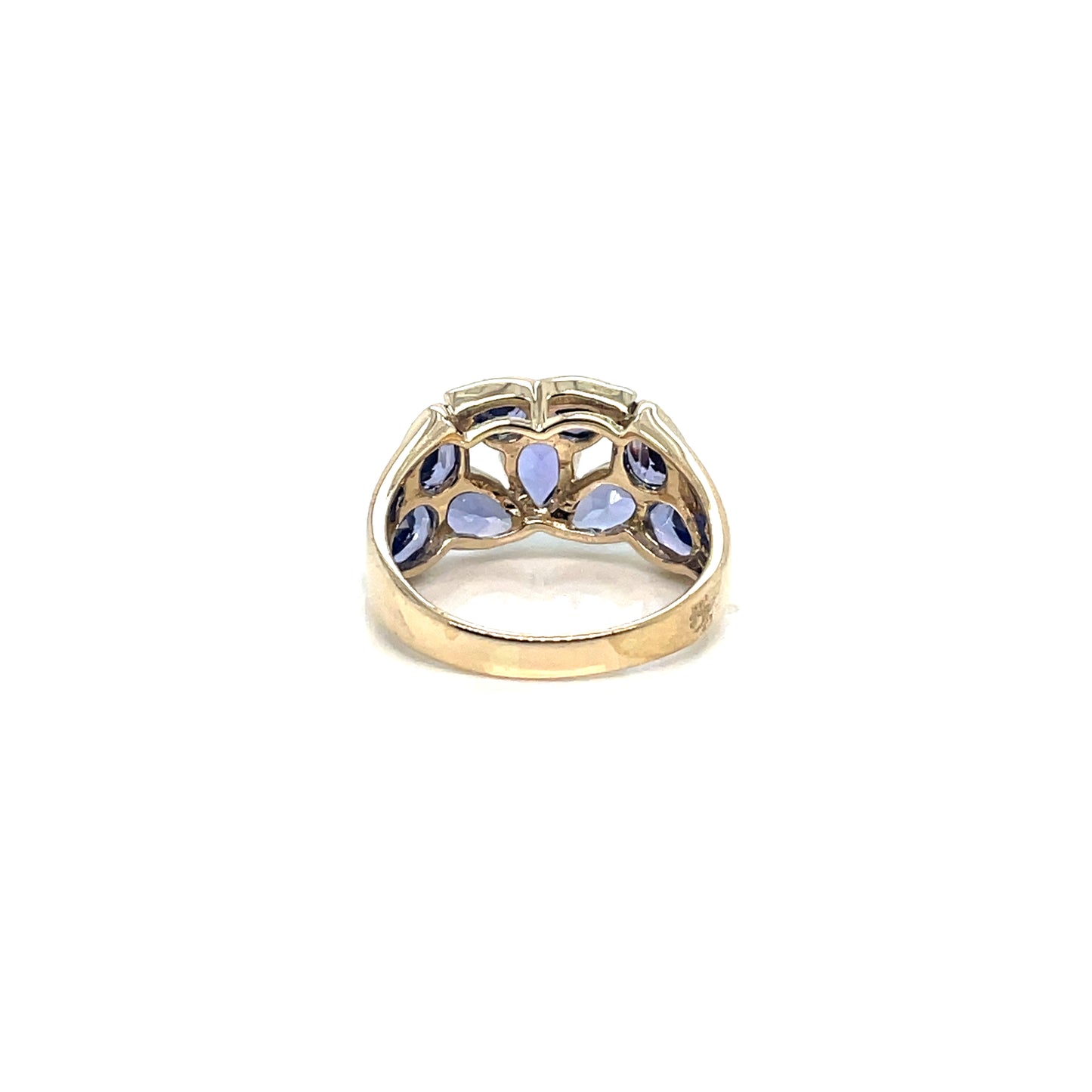 14k Yellow Gold Tanzanite Diamond Lady’s Ring