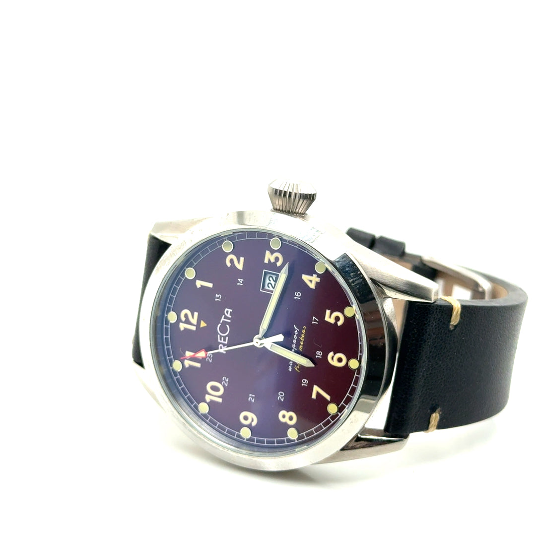 New RECTA Stainless Steel Japan Movement Watch