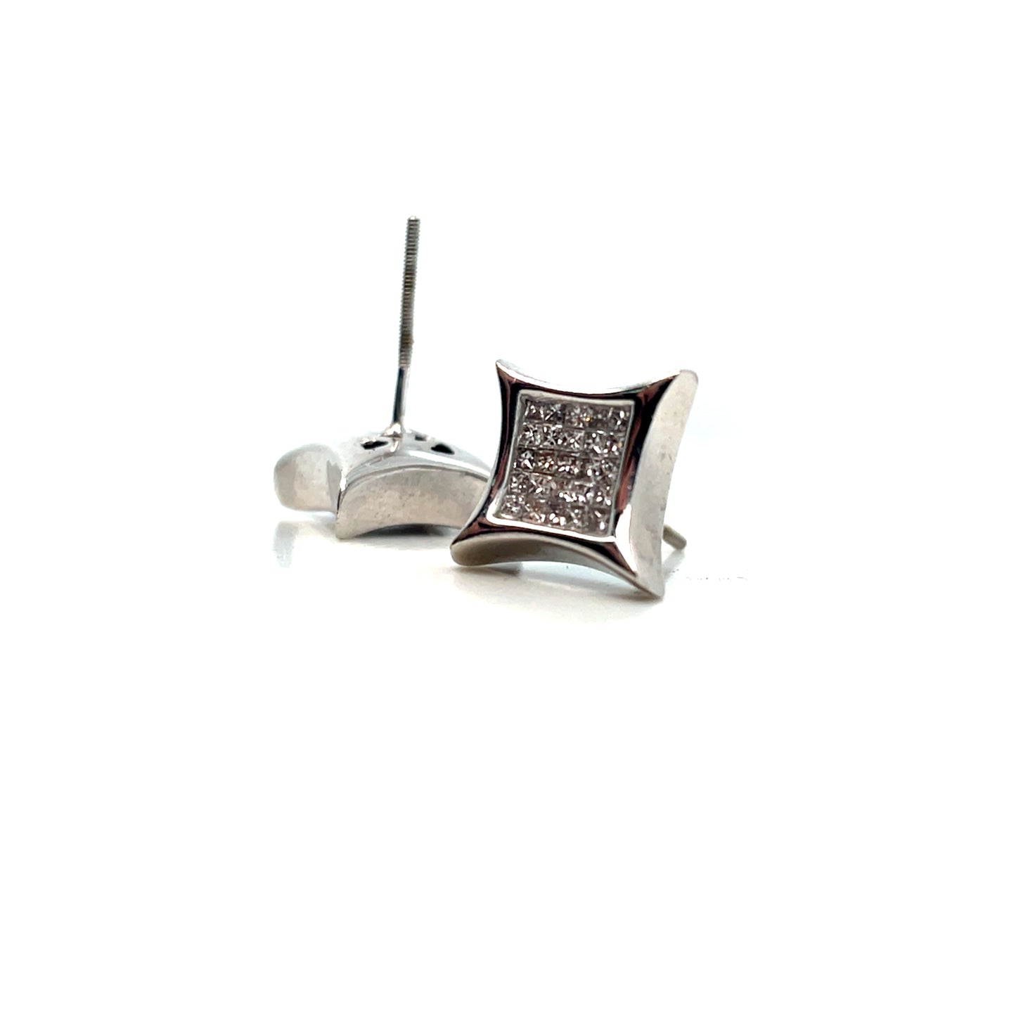 14k White Gold 0.5 CT TW Diamonds Earrings