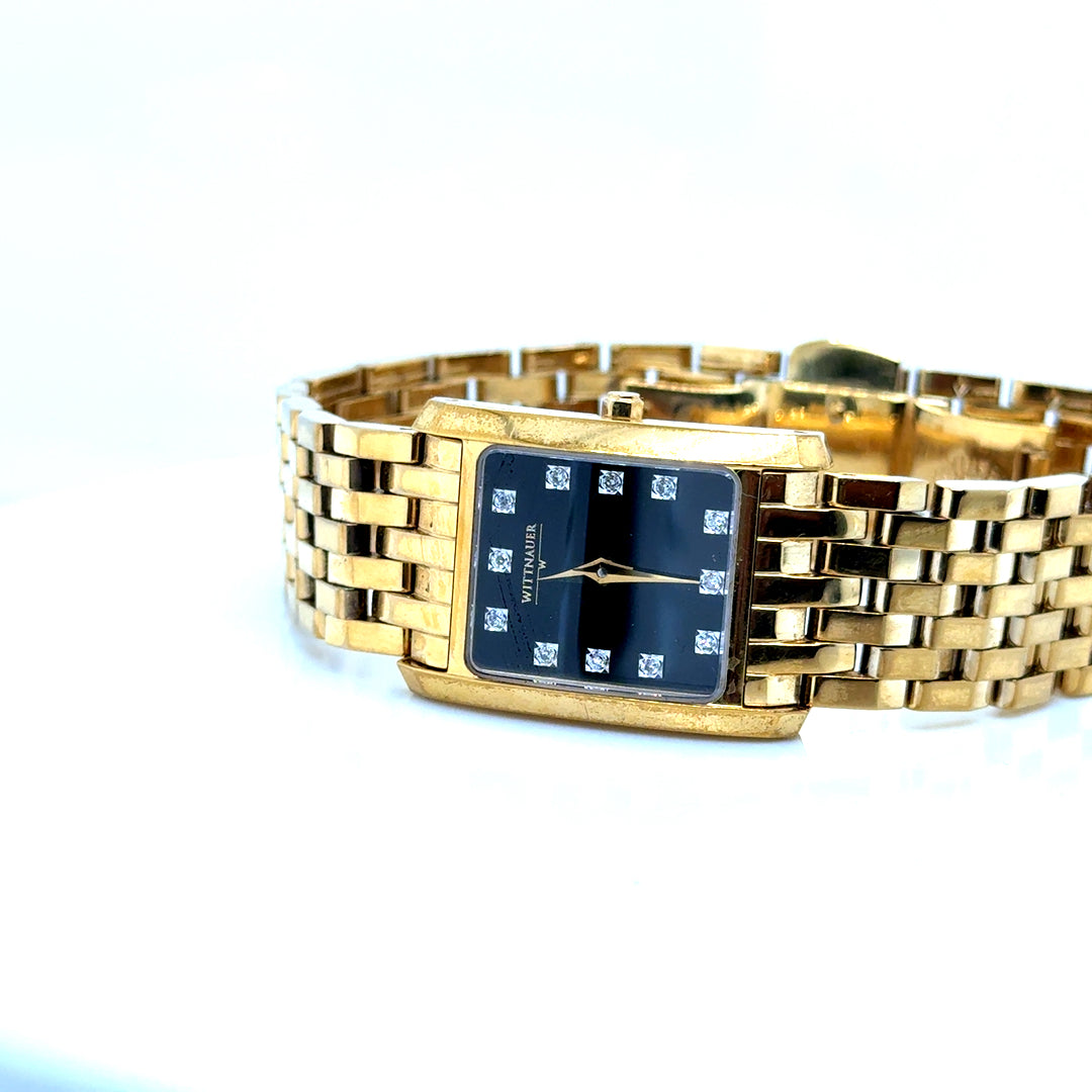 WITTNAUER Men’s Gold and Diamonds Watch