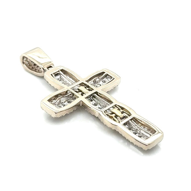 14k White Gold Custom-made 2 CT TW Diamonds Pendant