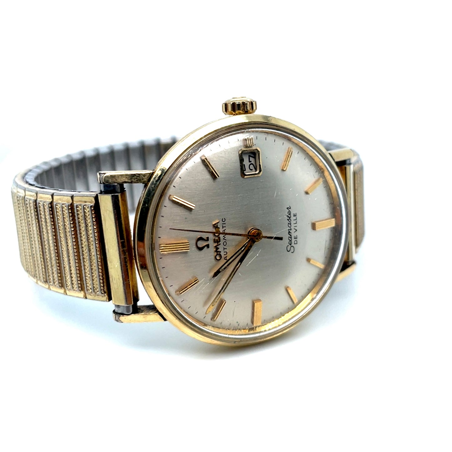 14k Gold Plated Authentic Vintage Omega Seamaster DeVille Men’s Watch