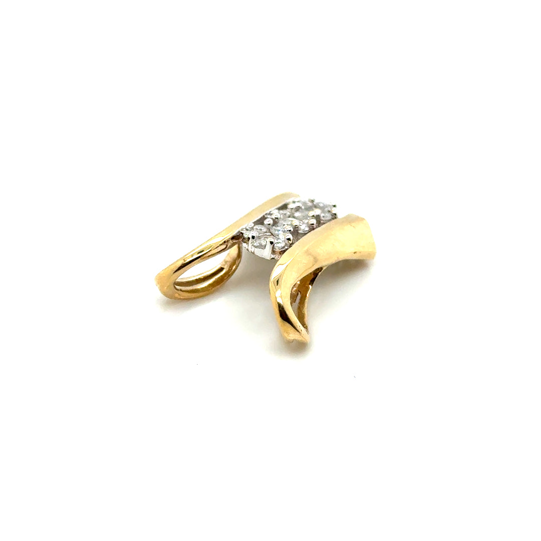 10k Yellow Gold 0.30 CT TW Diamond Pendant