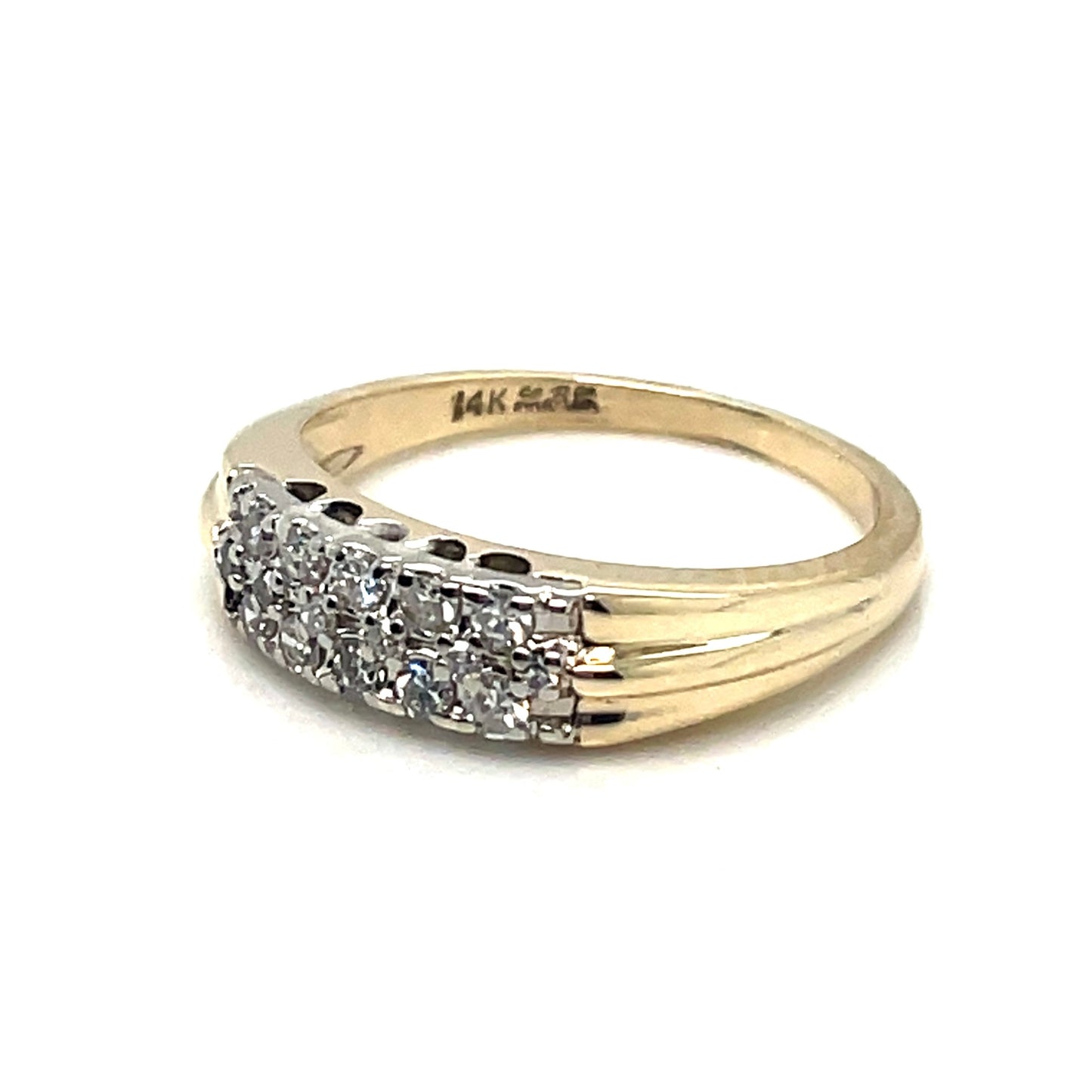 14k Yellow Gold Antique Wedding Lady’s 0.30 CT TW Diamonds Ring