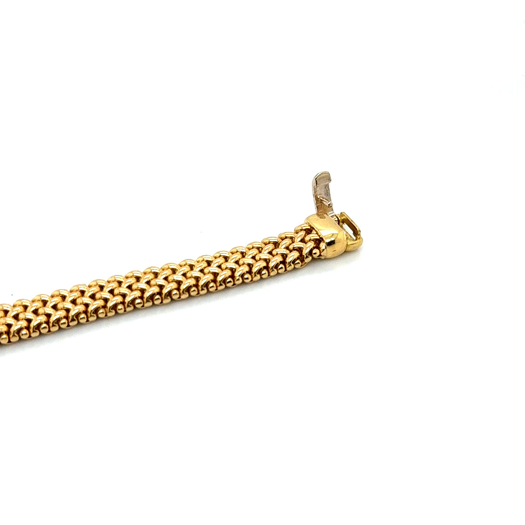 18k Yellow Gold 1.1 CT TW Diamonds Bracelet